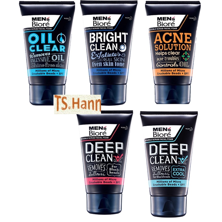 Biore Men Face Wash Deep Clean/ Acne / Oil Clear/ Bright Shopee Malaysia