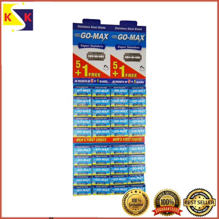 240pcs Blades GO-MAX Stainless steel Blade Super Stainless Shaving ...