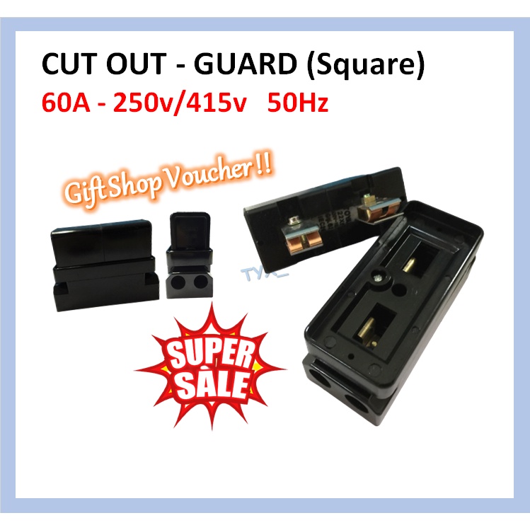GUARD CK 60A Cut Out Unit With Fuse Inside | Shopee Malaysia