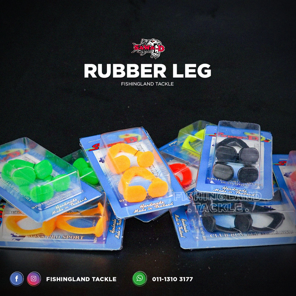Sawa-D Rubber Leg | 1 Pack 2 Pcs | Katak Kaki Getah V1 & Kicky Frog ...