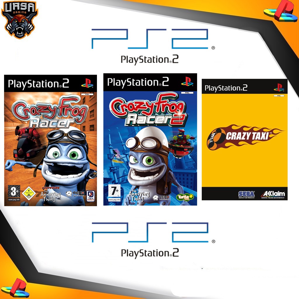 🔥PS2🔥 Crazy Frog Racer / Crazy Frog Racer 2 / Crazy Taxi READY STOCK