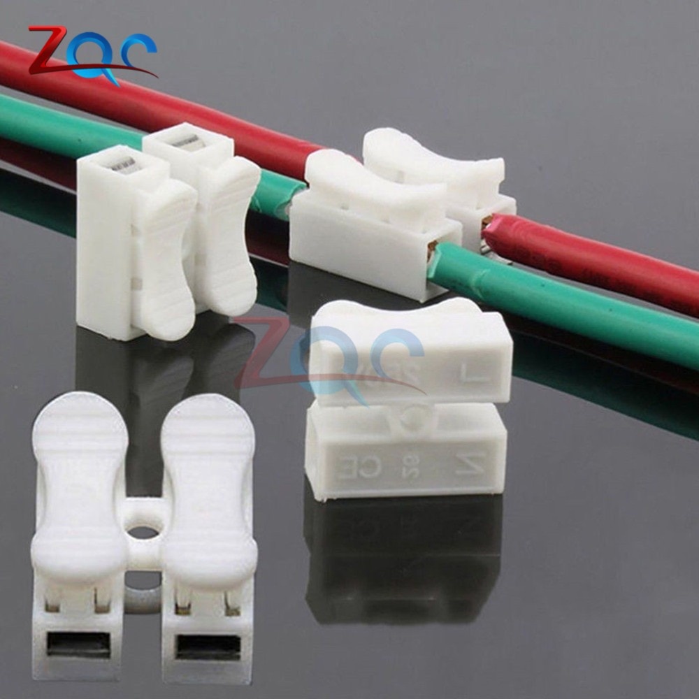 30pcs 2 Pins Electrical Cable Connectors CH2 Quick Splice Lock Wire ...