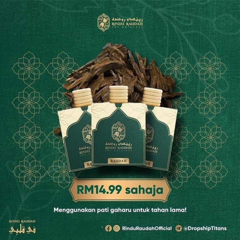 🔥RINDU RAUDAH FAST SELLING READY STOCK 🔥 💯 RINDU RAUDAH AIR FRESHENER ...