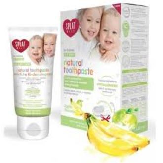 Splat Baby Natural Toothpaste 0-3 Years Old (Apple-Banana Flavour ...