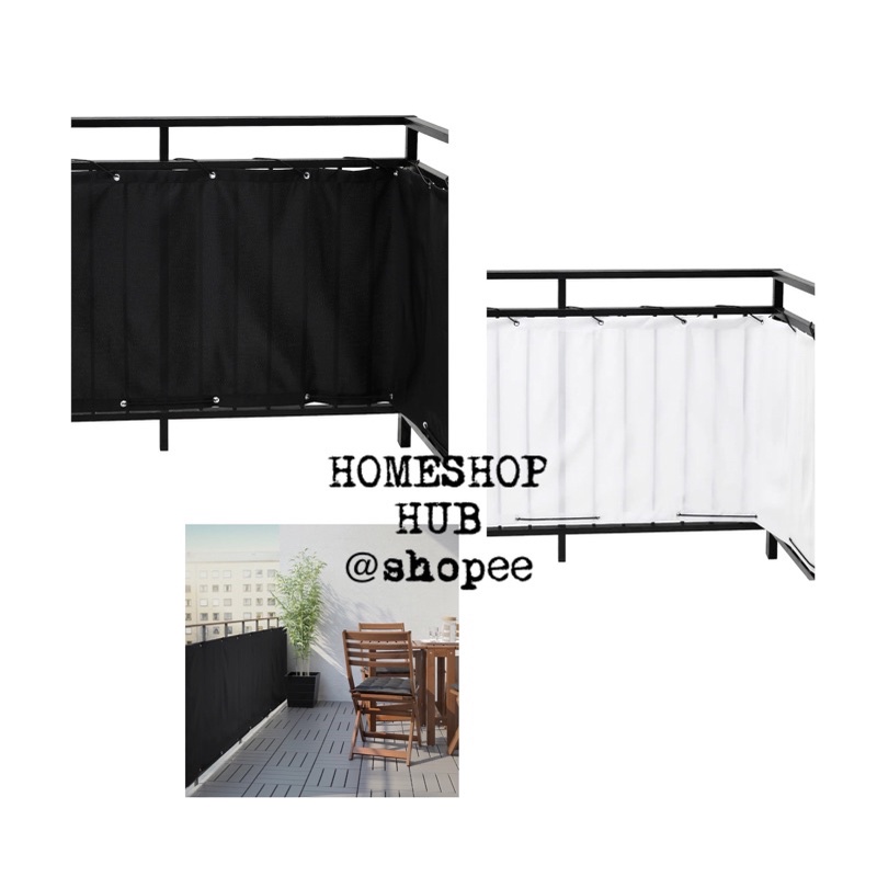 IKEA DYNING privacy screen penghadang balkoni balcony cover Balcony