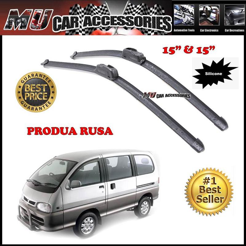 Perodua Rusa High Quality Soft Rubber Car Wiper - 15 Inch & 15 Inch ...