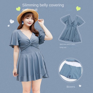 Fat man MM large size swimsuit women s clothing dress fairy one