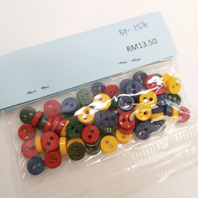 [Craft Button] BT-156 6mm round Lego color button 60pcs | Shopee Malaysia