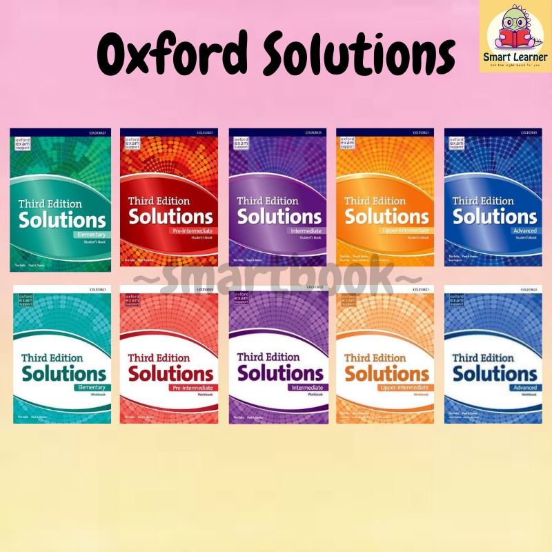[SB] Oxford Solutions Third Edition Student book / Workbook | Shopee ...