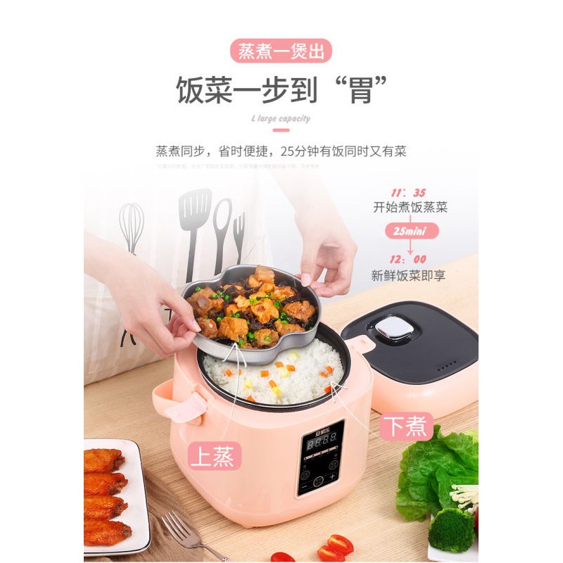 Smart Control Rice Cooker with Preset Timer - (2L/2-3 persons) | Shopee ...