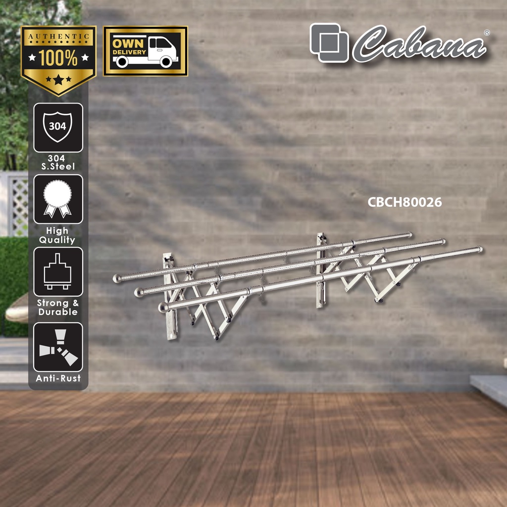 CABANA CBCH80026 STAINLESS STEEL 304 MATERIAL Mirror Finishing 3 Bar ...