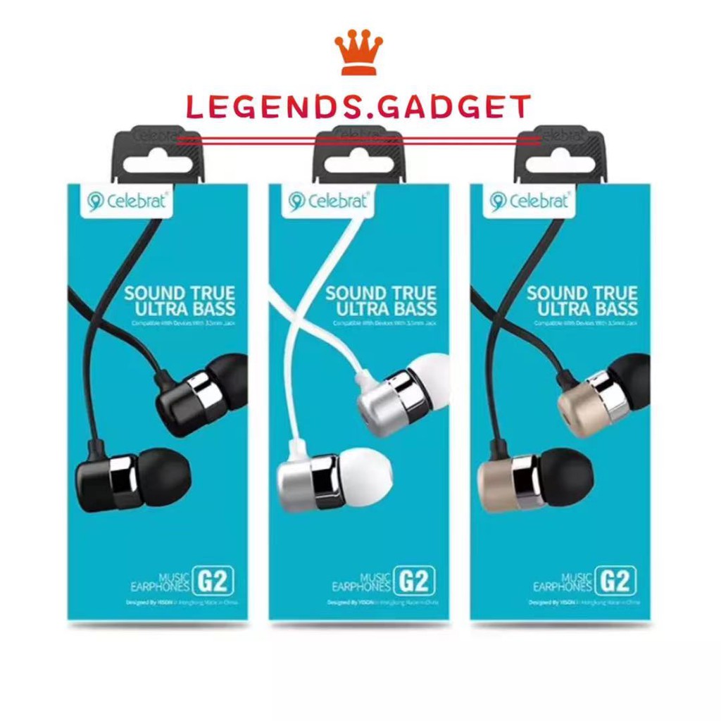💯CELEBRAT SOUND TRUE ULTRA BASS G2 MUSIC SOUND EARPHONES (HIGH FIDELITY