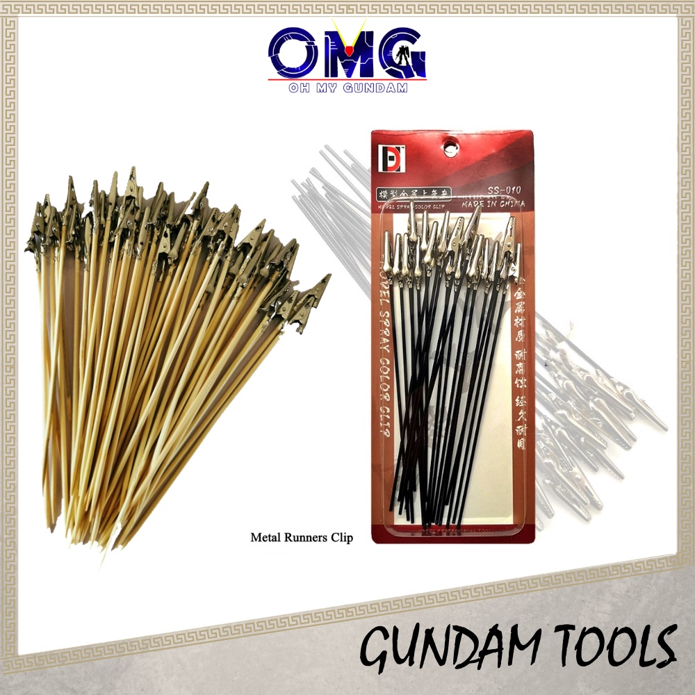 Gundam Tool Runner Clip Painting OMG Stick Paint Spray crocodile clip ...