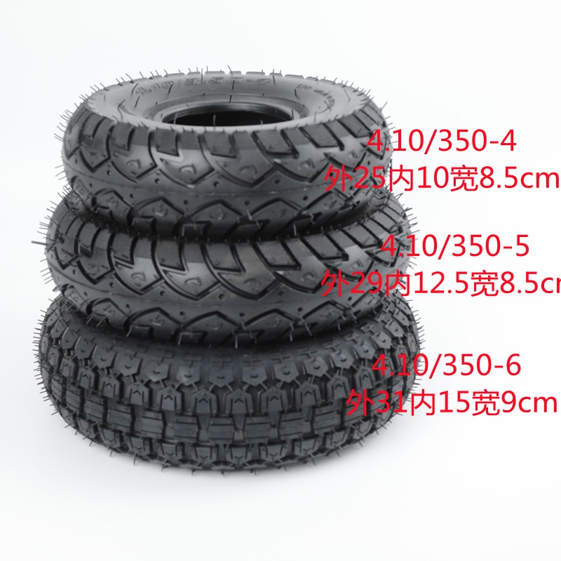 4x 4.10/3.50-4 Inch Tire & Tube For 47cc 49cc Mini Kids Quad Bike - Foto 12