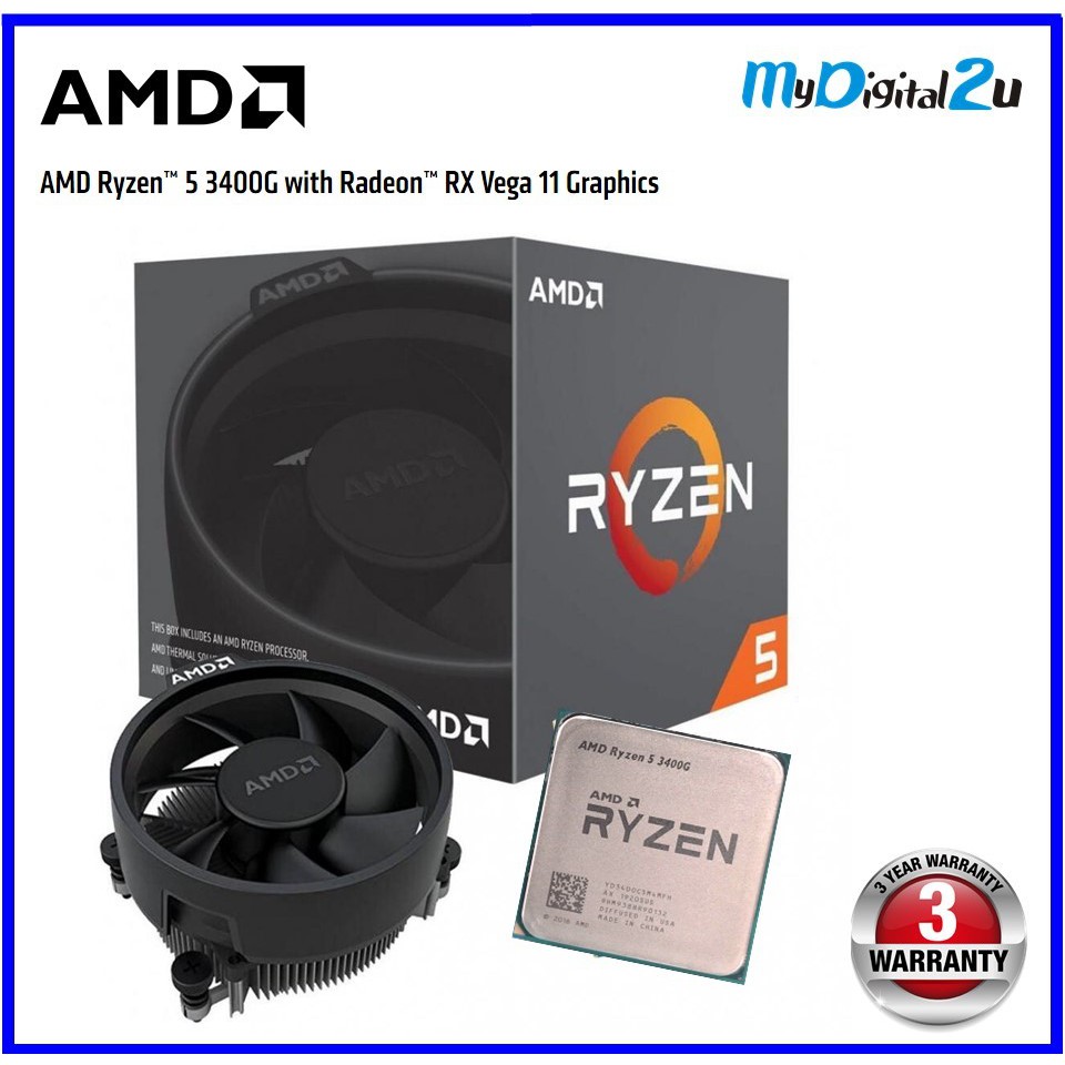 Radeon rx vega 2024 11 ryzen 5 3400g