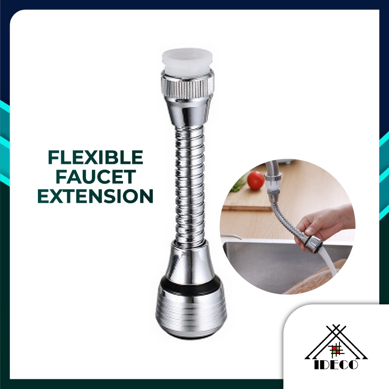 iDECO Water Nozzle Faucet Splash-Proof Decompression Tank Extension ...