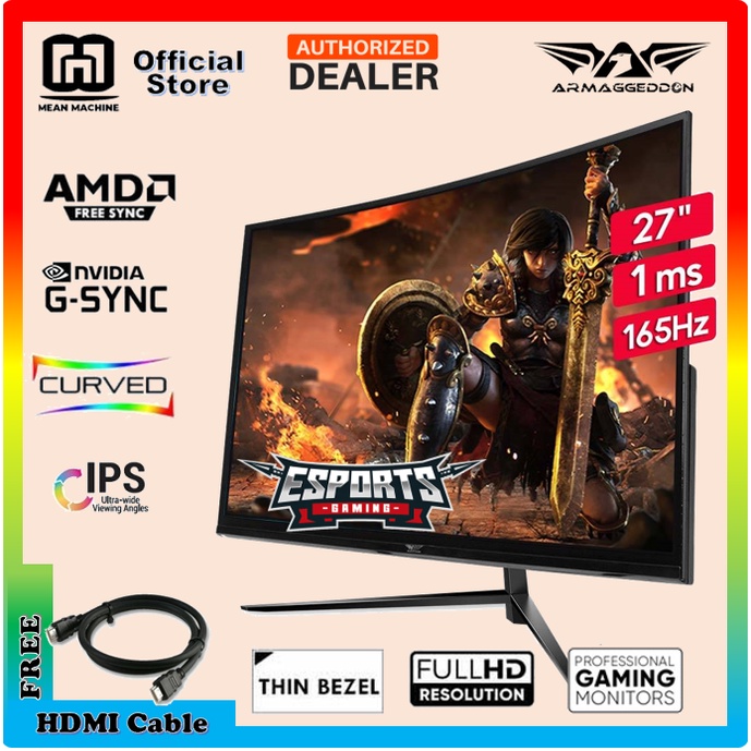 Armaggeddon Pixxel+ Xtreme XSC27HD SUPER Gaming Monitor (27"/165Hz/1ms