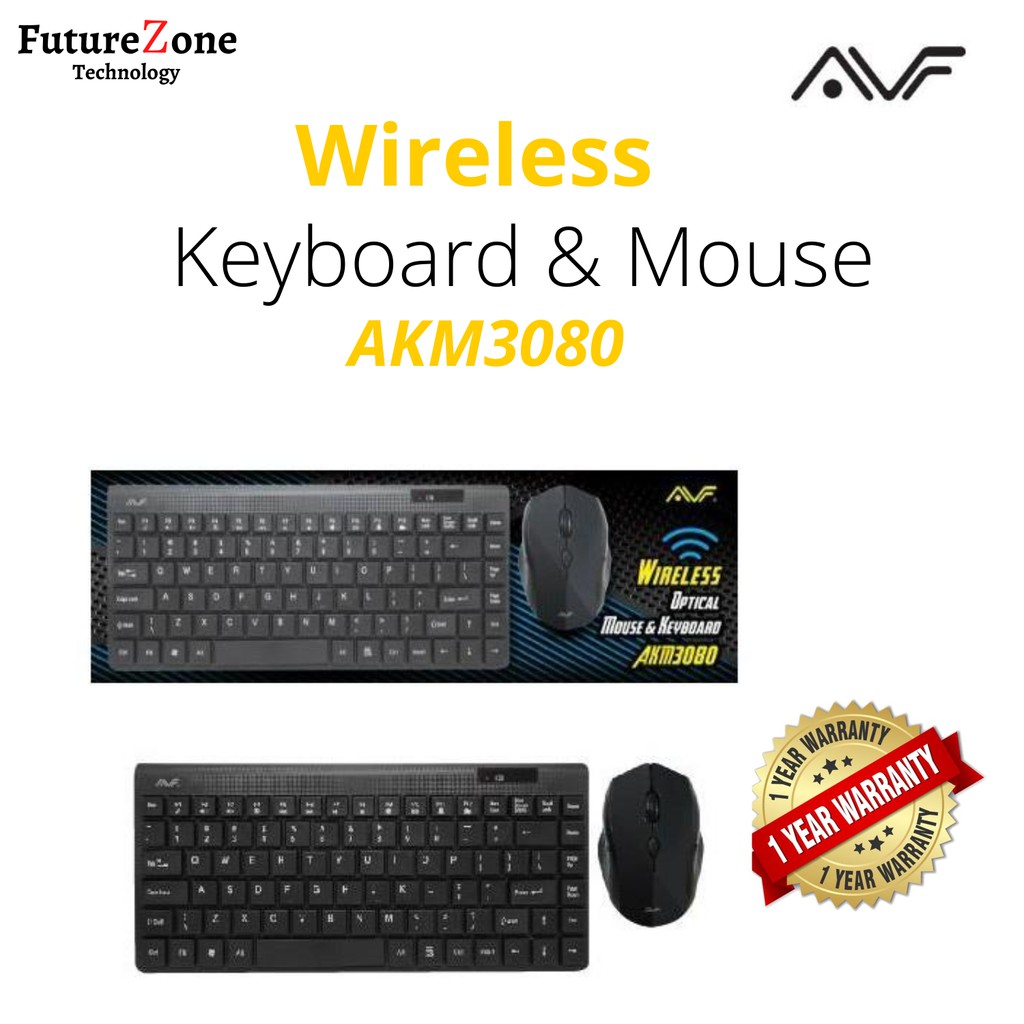 AVF AKM3080 WIRELESS KEYBOARD & MOUSE | Shopee Malaysia