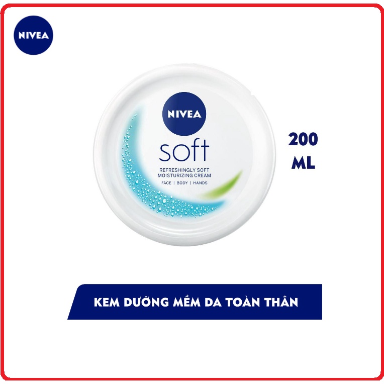 Nivea Soft Crème Emollient Cream Replenishes & Balances Skin Moisture Shopee Malaysia