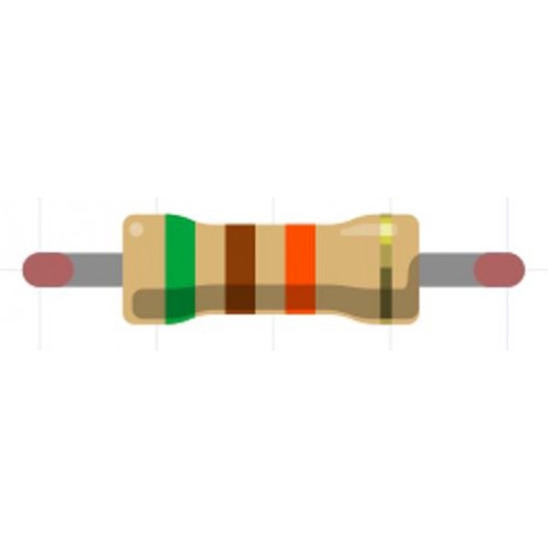 Perintang / Resistor 0.25W 5% (51K) -  51K Ohm *[10pcs]