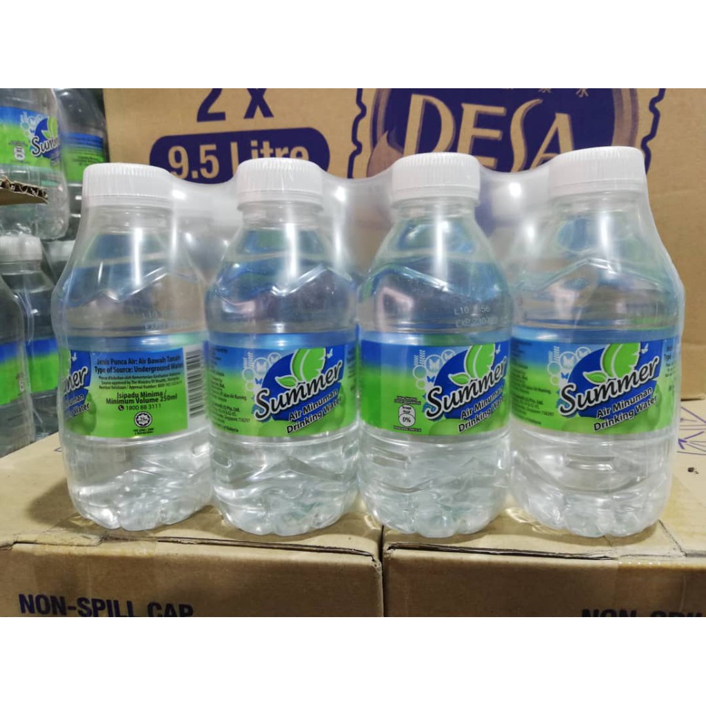 SUMMER MINERAL WATER 12X250ML BOTTLES 0.25L DRINKING AIR MINERAL 24 Shopee Malaysia