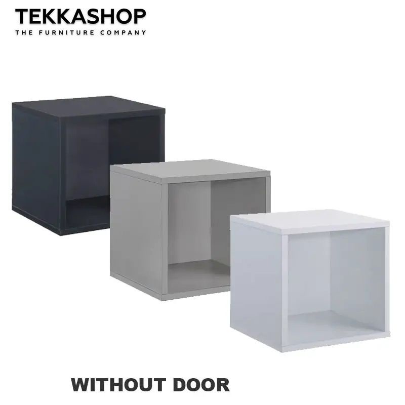 View of Tekkashop FDCB065 Scandinavian Style Wall Mounted and Stackable Storage ...