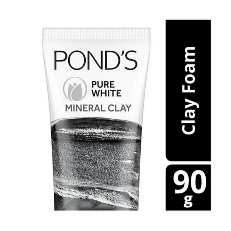 Ponds pure white mineral clay face cleanser scrub 90g | Shopee Malaysia