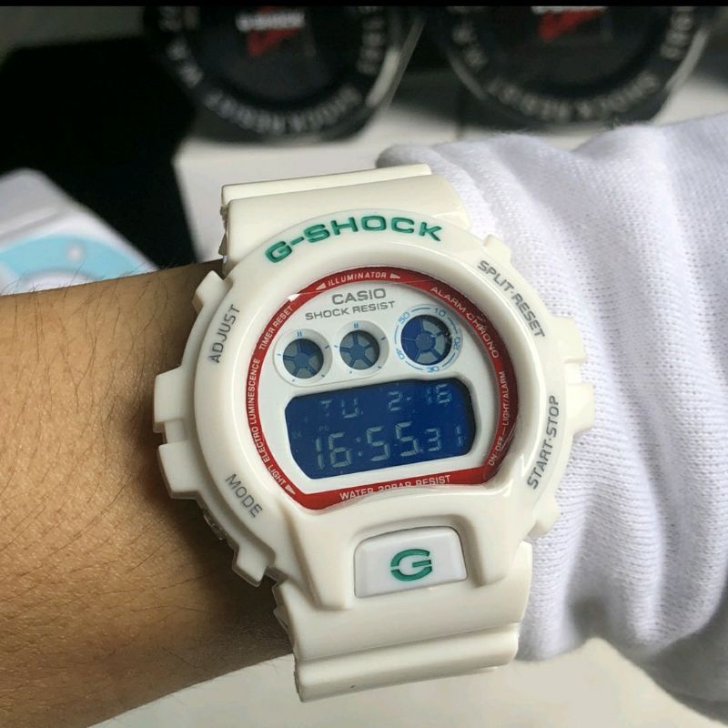 Premium 1 1 Gshock COPY Premium 1 1 Dw6900 sn7 Autolight White Green Free Fullset TGE Shopee Malaysia