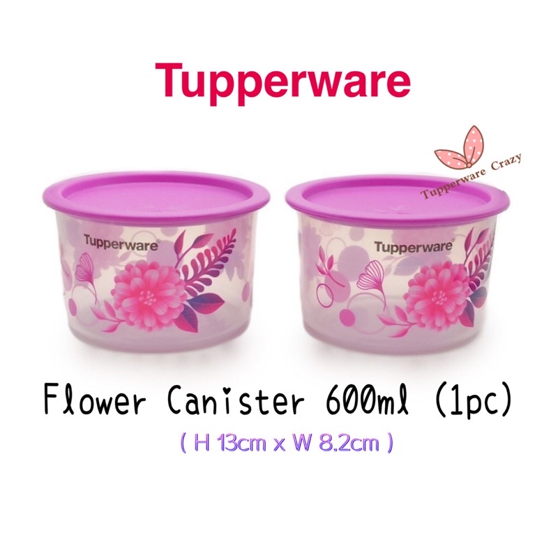 Tupperware Flower Canister 600ml (1pc) | Shopee Malaysia