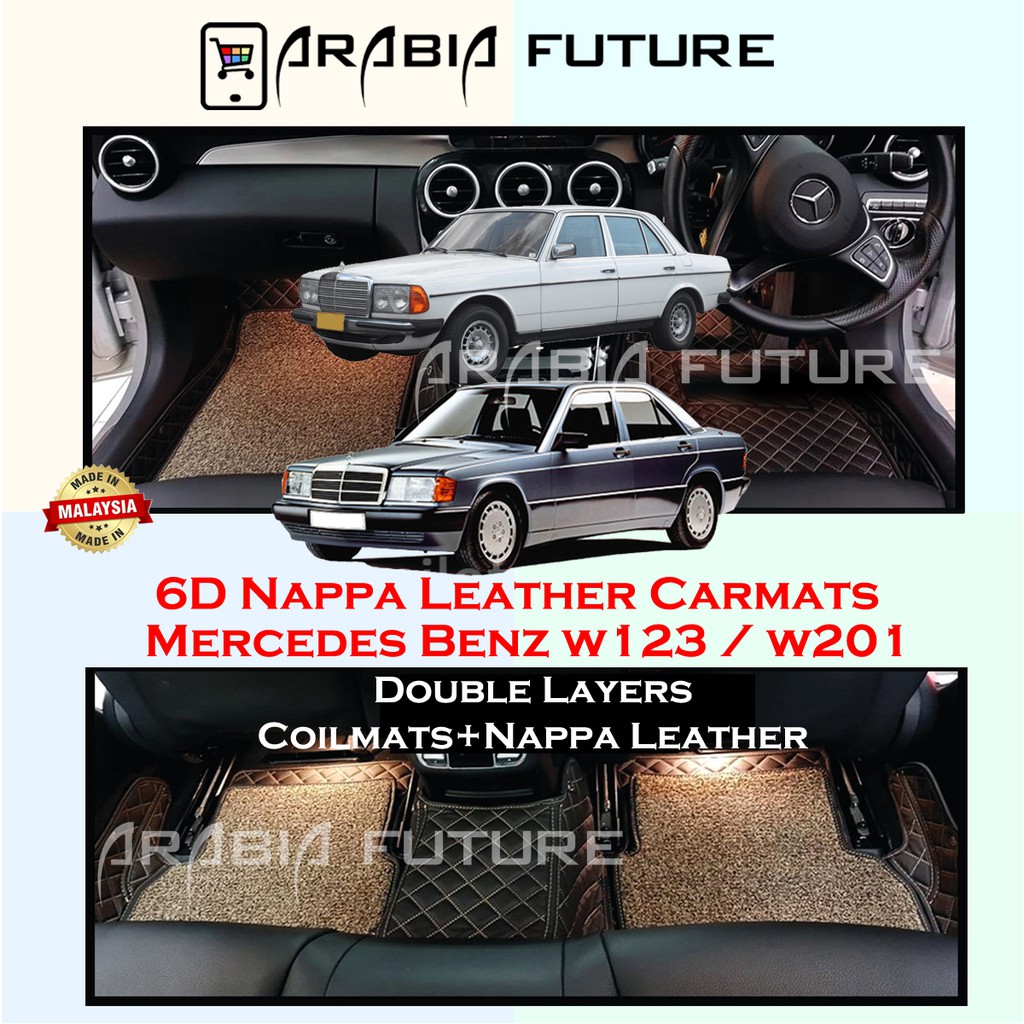 Mercedes Benz W123 W201 w124 E 190E 200E Vintage Classic 6D Floor mat ...