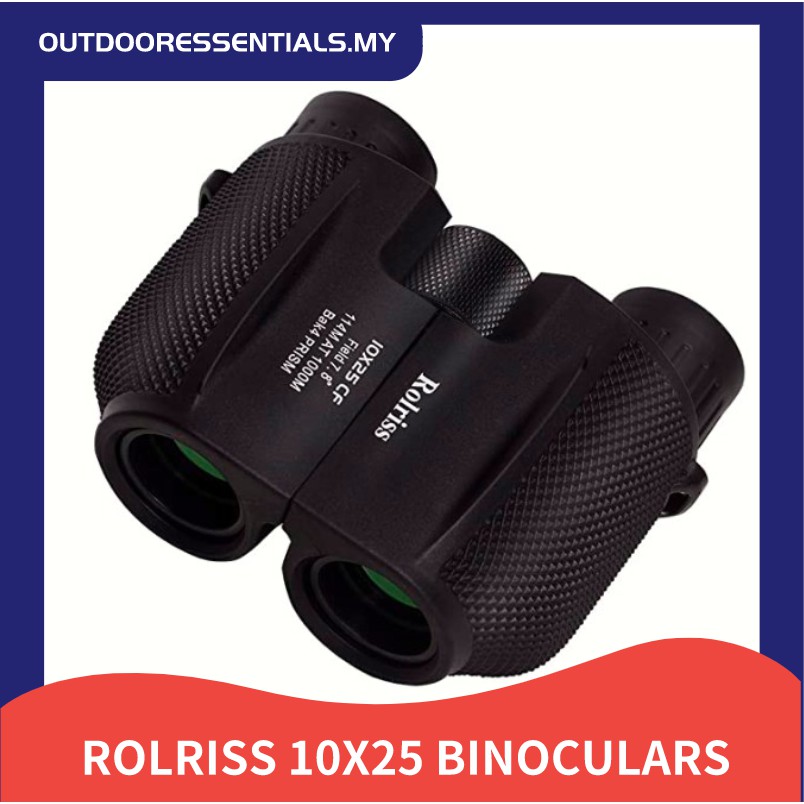 Rolriss 10x25 Compact FMC BAK9 Porro Prism HD Optical Zoom Waterproof ...