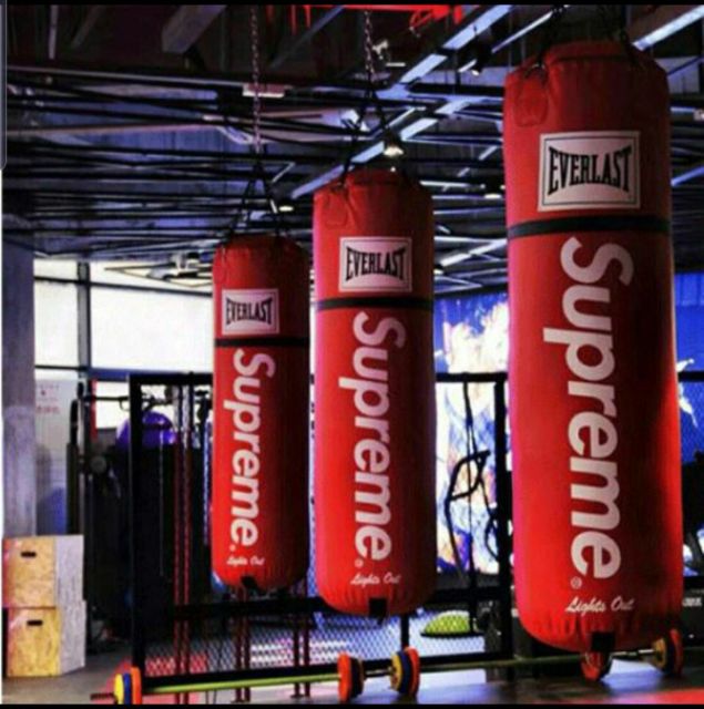 Filled 100cm Supreme X Everlast Boxing MMA Muay Thai PU Leather Punching Bag Shopee Malaysia