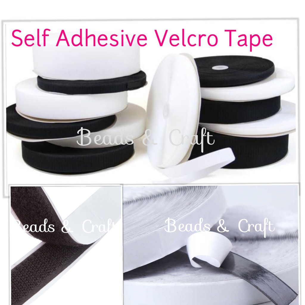 1 meter Self Adhesive Glue Velcro/ Hoop & Loop/ Magic Tape Shopee Malaysia