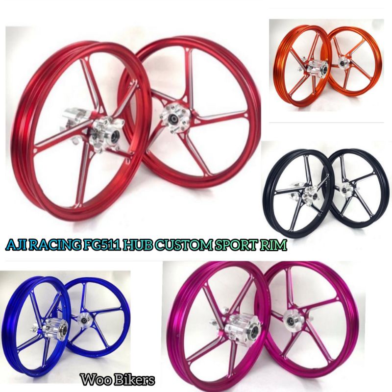 💯 Aji Racing 💯 Y16zr Y15zr Aji Racing Fg511 Cnc Hub Custom Sport Rim Shopee Malaysia 6990