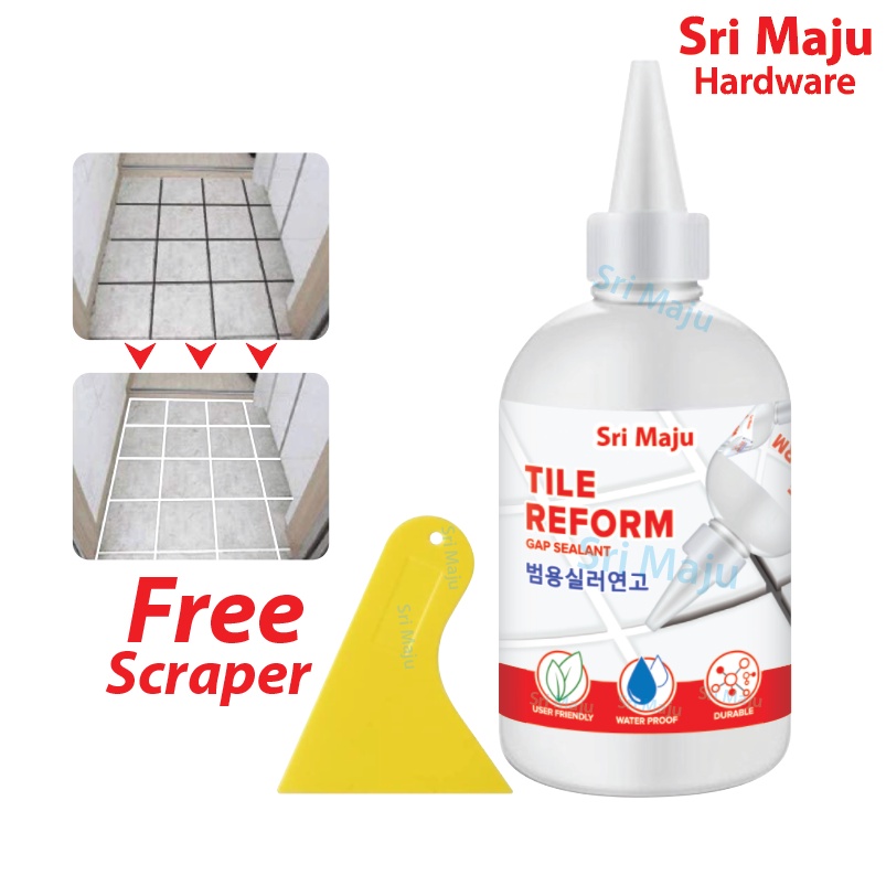 MAJU Tile Reform Waterproof White Gap Sealant Grout Filler Anti Fungus
