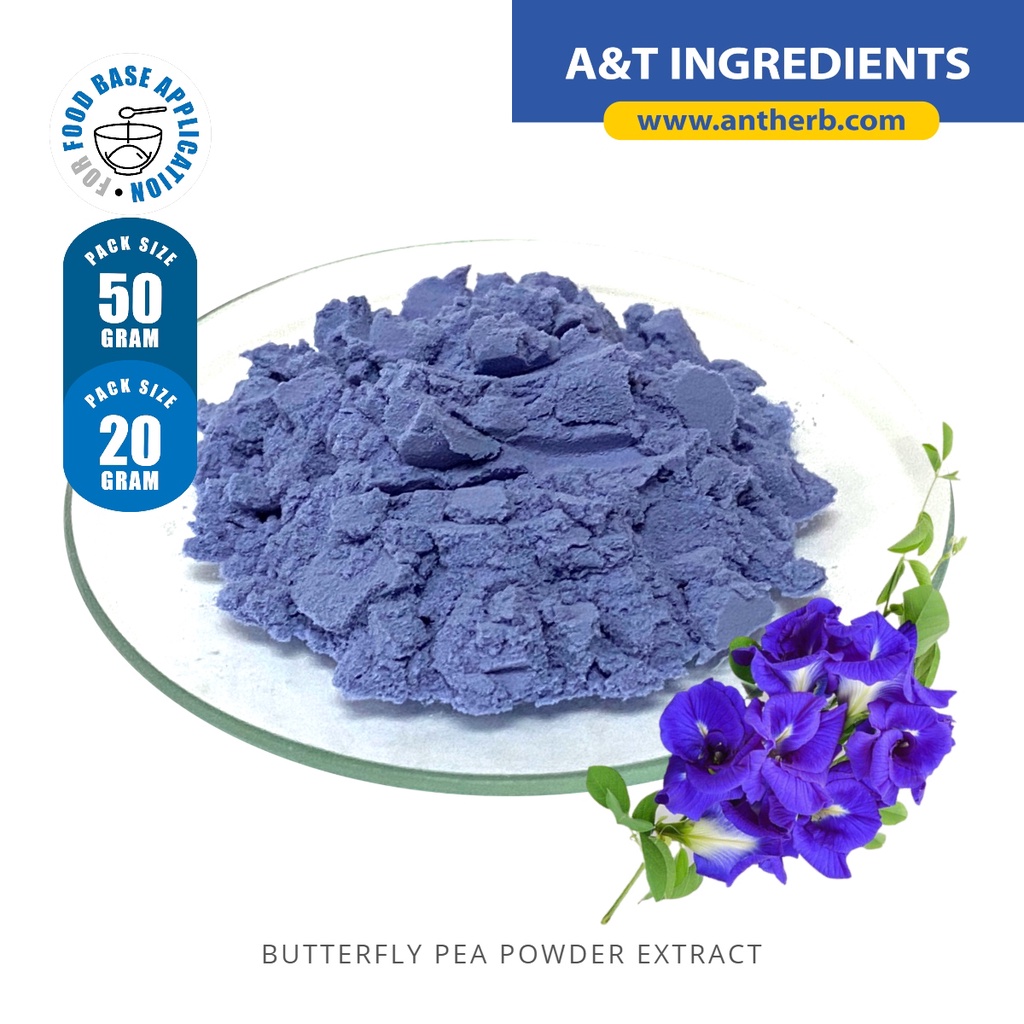 [20g/50g] Bunga Telang / Butterfly Pea / Blue Pea Powder Extract ...
