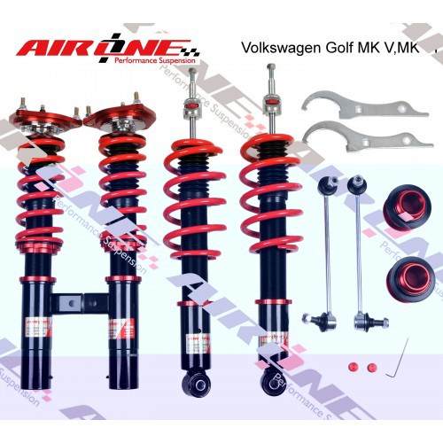 AIRONE Volkswagen Golf Mk5 Mk6 Hilo Soft Hard Monotube Adjustable