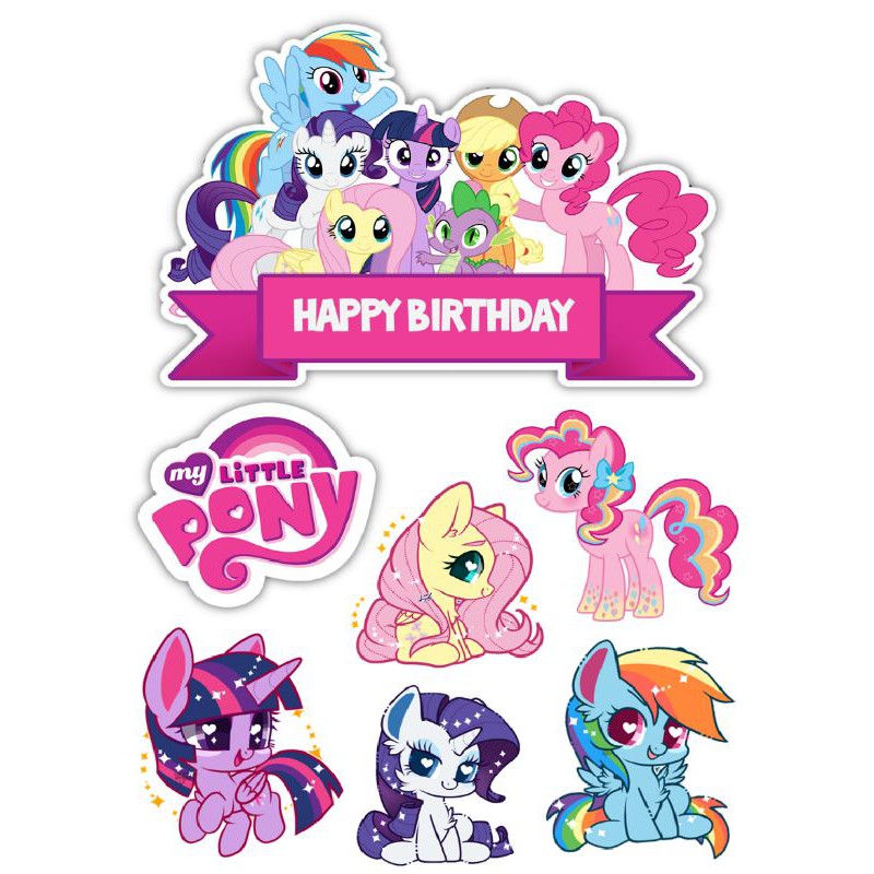 My Little Pony Topper Cake | Shopee Malaysia