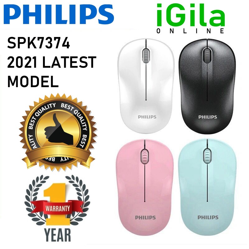 Philips SPK7374 (M374C) Wireless Mouse 1600DPI hp s1000 mouse | Shopee ...