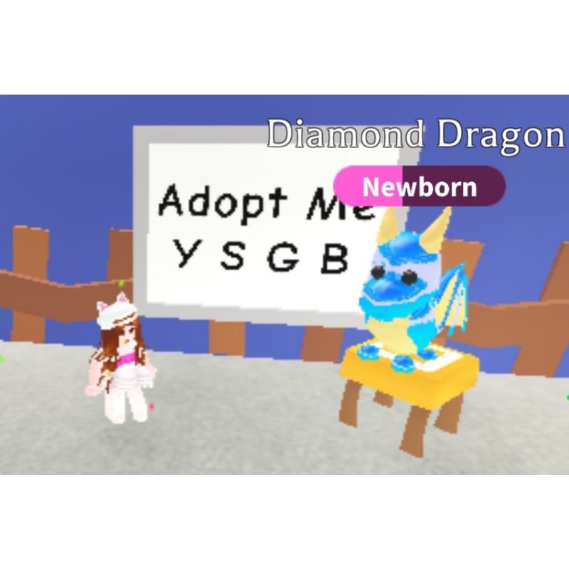 DIAMOND DRAGON Pet Adopt Me Roblox (FR/NFR) | Shopee Malaysia