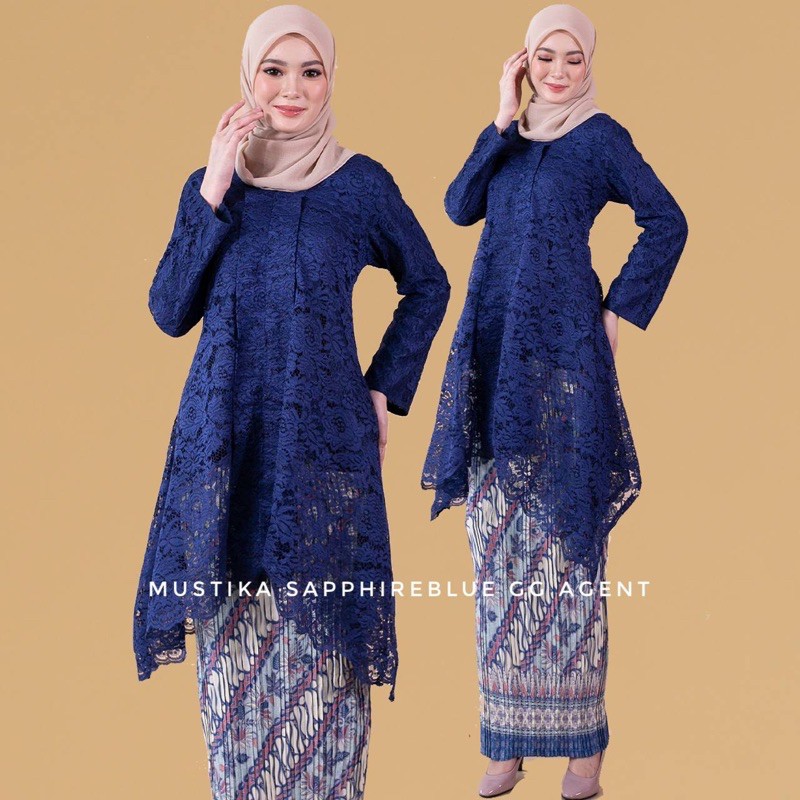 Baju kurung lace dan kain batik hotsell