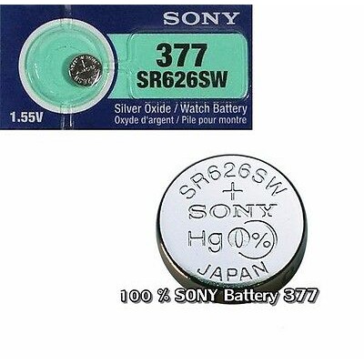 ORIGINAL SONY 5 10pcs Batteries SR 626 377 1.55V 0 Mercury