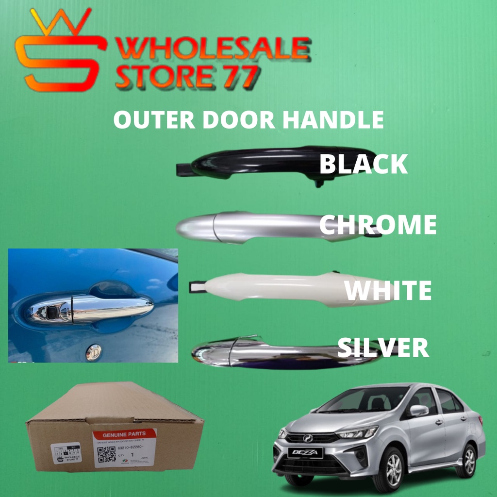 WHOLESALESTORE77 PERODUA BEZZA HANDLE OUTER DOOR HANDLE CHROME WITH ...