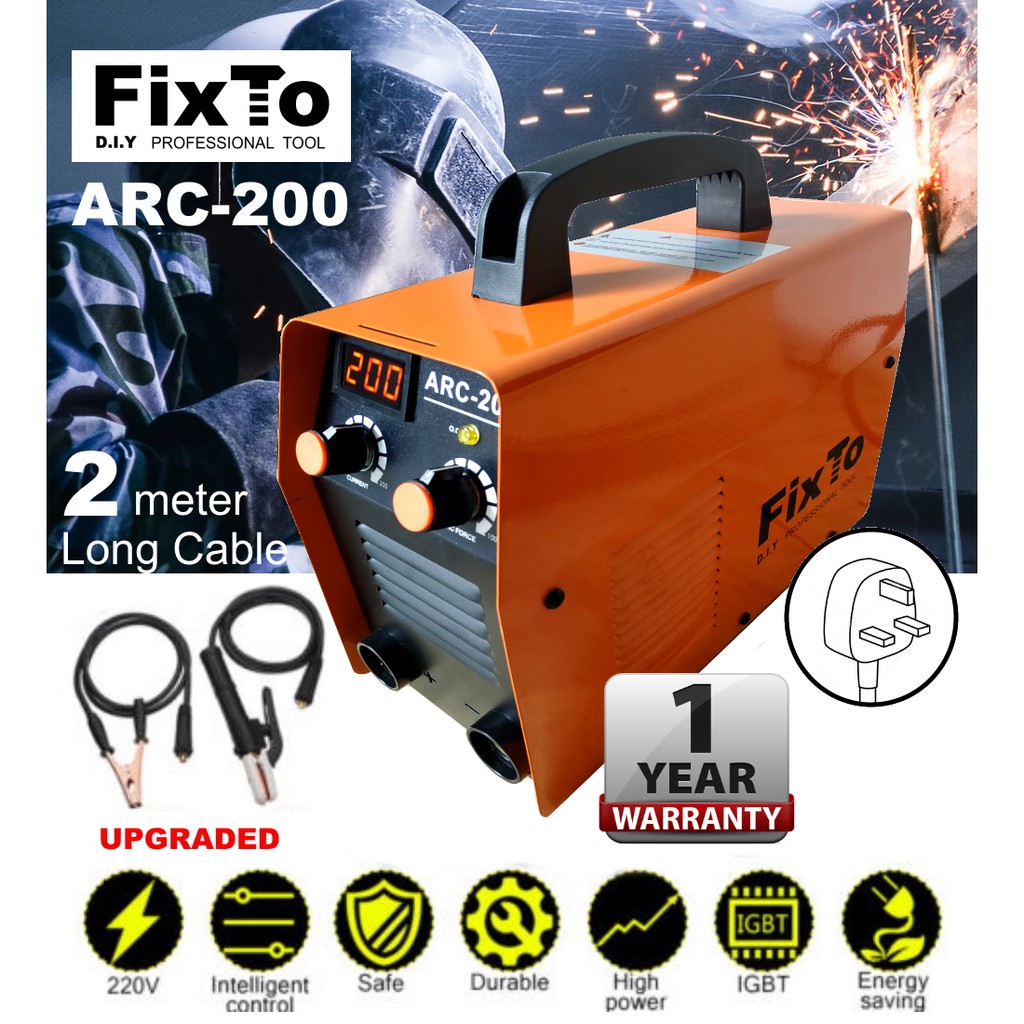 FixTo ARC 200 IGBT DC Inverter Welding Machine Welder Soldering