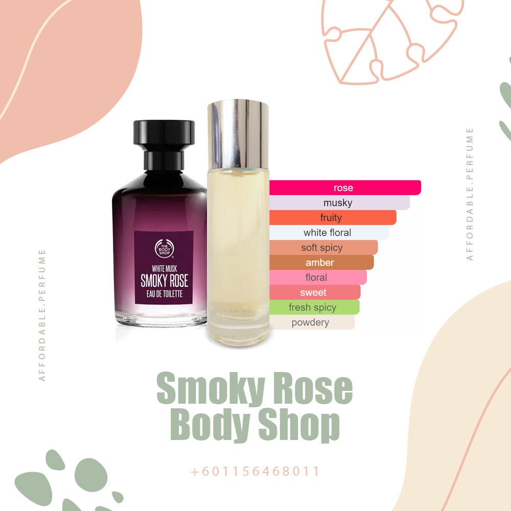 Wangi smoky rose body shop hot sale