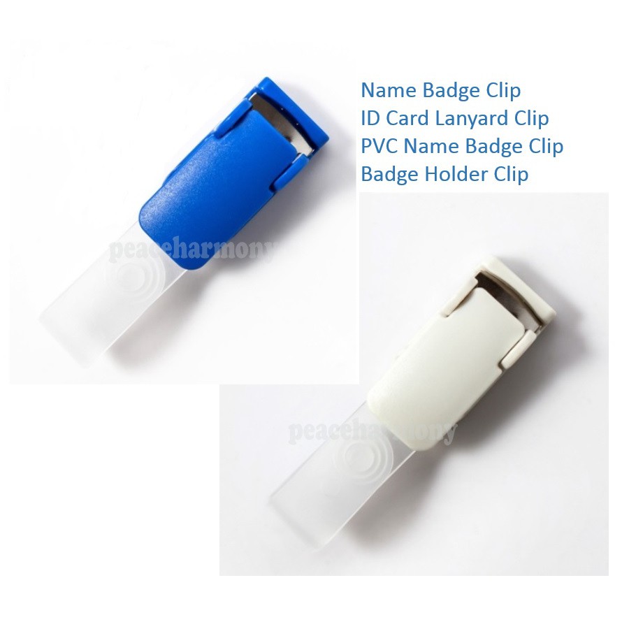 (iStore) Name Badge Clip/ID Card Lanyard Clip/ PVC Name Badge Clip ...