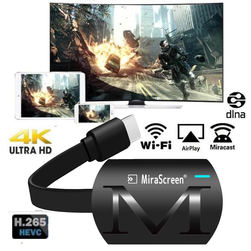 4K WiFi Display Dongle, G4 Plus 2.4G Wireless HDMI Adapter TV