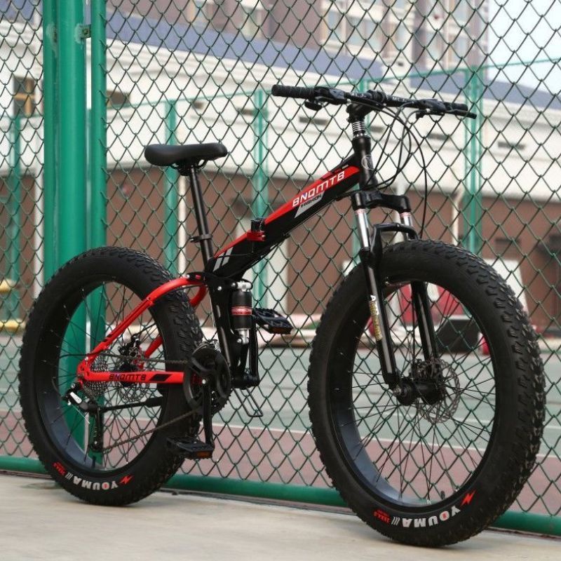 FOLDING FATBIKE BASIKAL GEMUK BIG TIRE 4.0 size 20 24 26 FREE GIFTS Shopee Malaysia