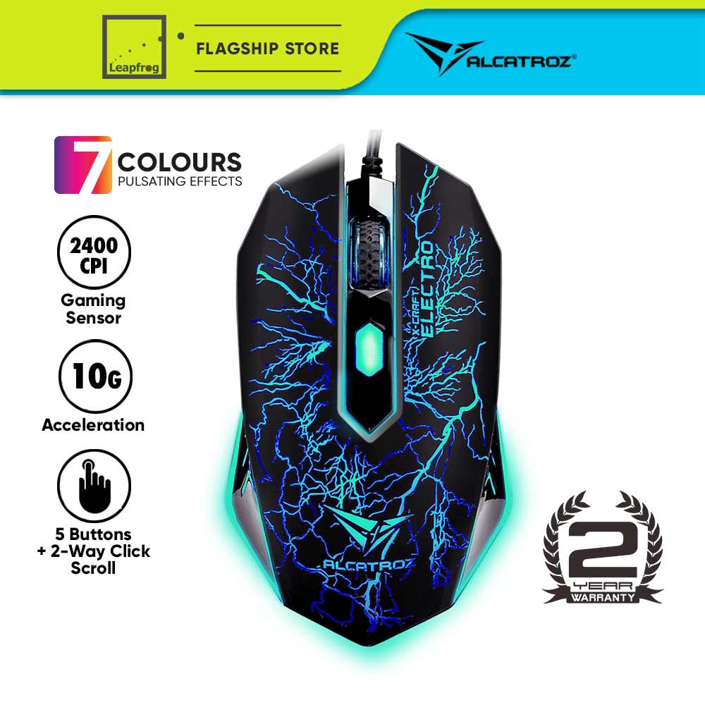 Alcatroz XCraft Classic Gaming Mouse (2400 CPI) 4 Button Shopee Malaysia