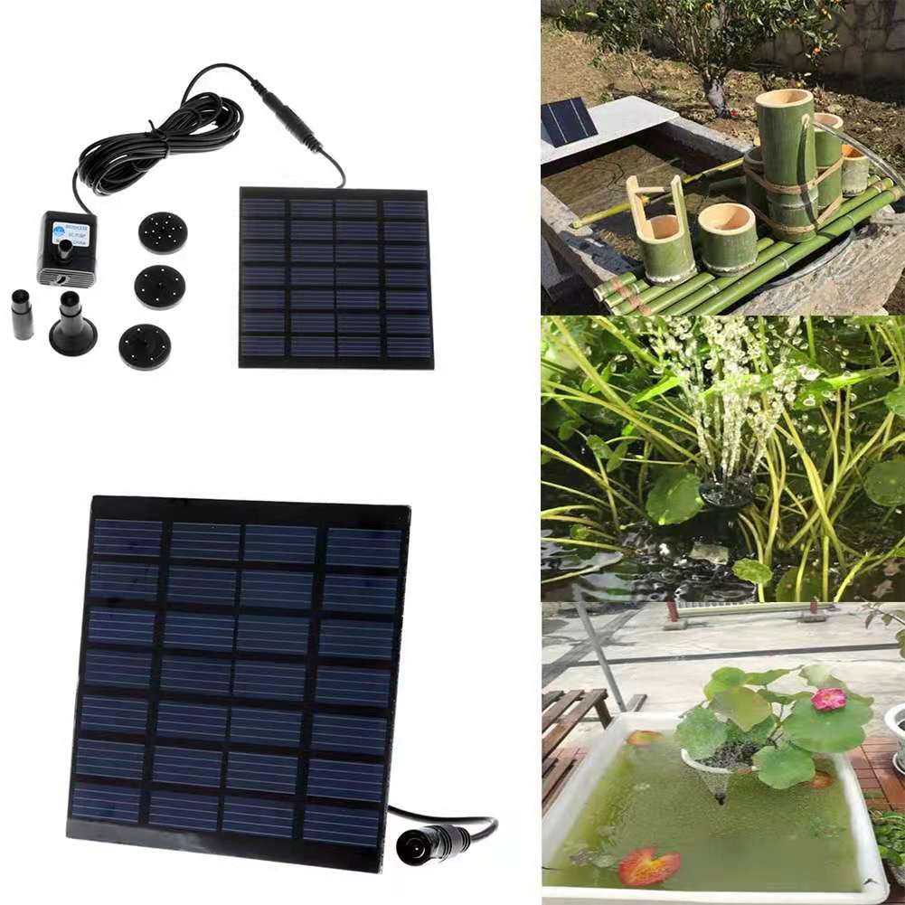 Aquarium Solar Powered Panel 180L/HWater Pump Pond Pool Fish Fountain ...